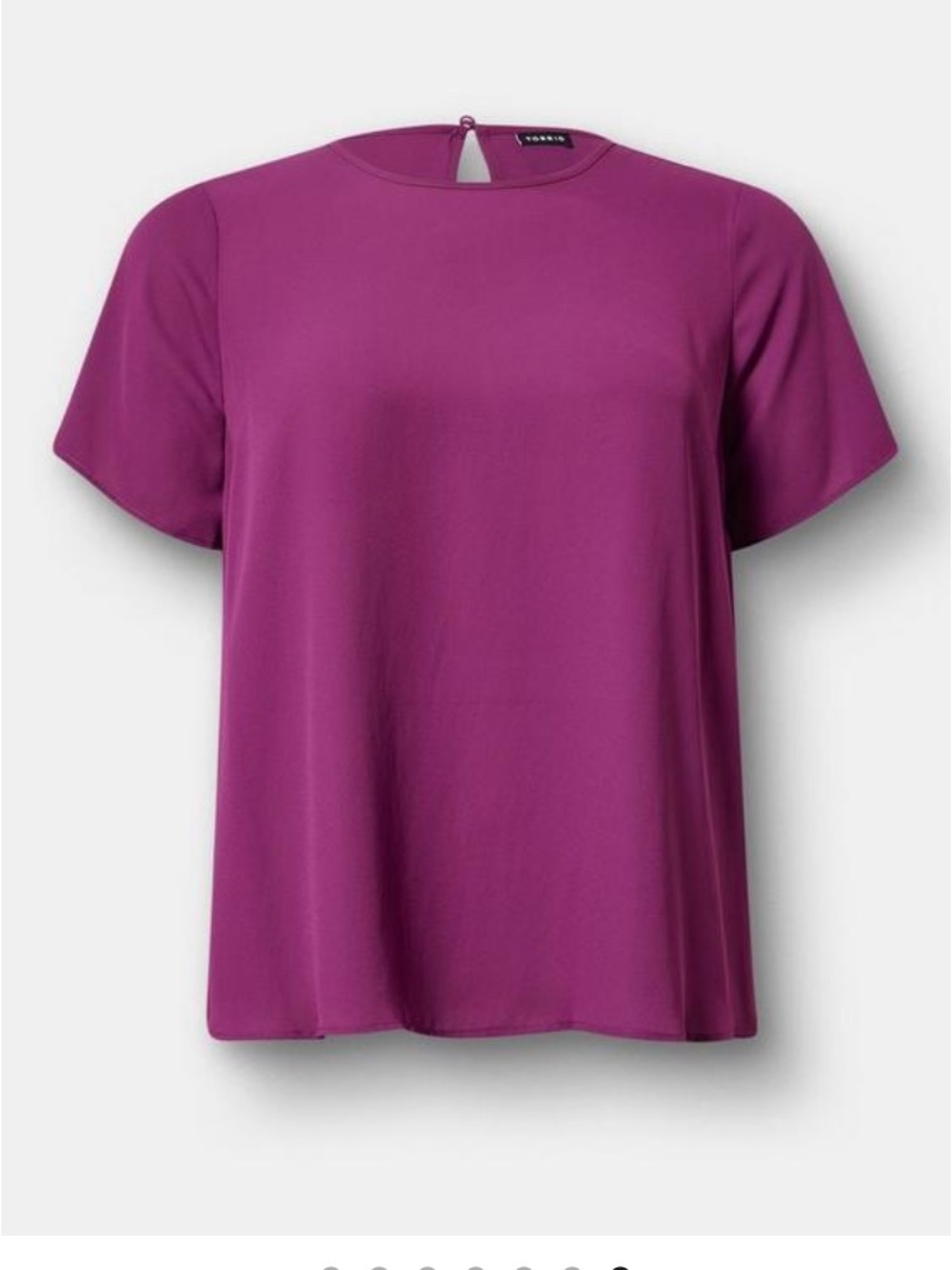 Torrid Abbey Georgette Top Size 00 / US 10 Plum Caspia